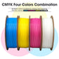 eSun PLA+CMYK Filament (Cyan + Magenta + Yellow + White)